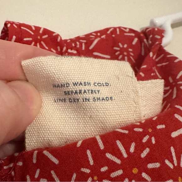 Mata Traders Prairie Floral Feminine Flirty Ruffled Midi Dress Red Daisy - Picture 8 of 11